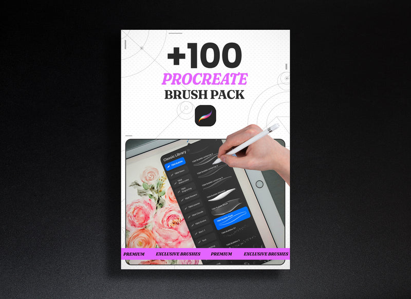 +100 Creator's Essential Procreate Pack